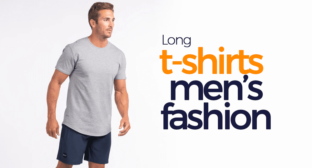 long t shirts mens fashion